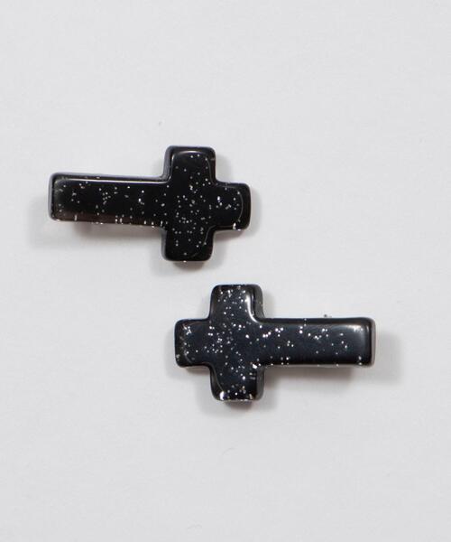 WEGO（ウィゴー）の「WEGO/2Pクロスアクリルヘアピン（ヘアピン・レディース・ピンク/ホワイト/ブラック・FREE）」の3枚目の写真