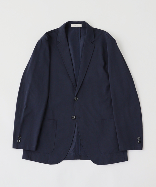 B.C STOCK(ベーセーストック)の「ハイブリッドジャージージャケット(テーラードジャケット・メンズ・ブラック/ネイビー・X-LARGE/LARGE/MEDIUM)」の1枚目の写真