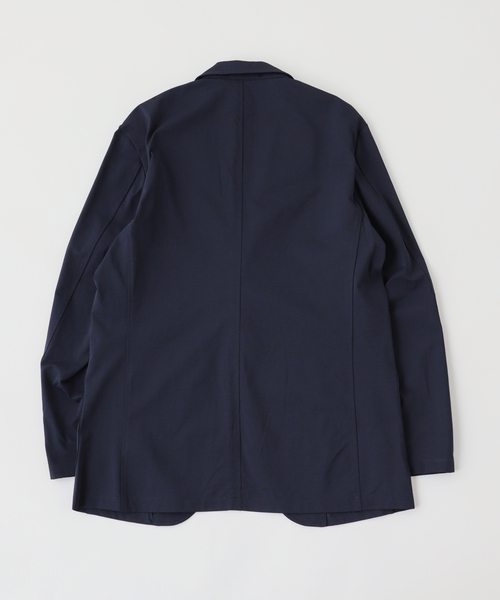 B.C STOCK(ベーセーストック)の「ハイブリッドジャージージャケット(テーラードジャケット・メンズ・ブラック/ネイビー・X-LARGE/LARGE/MEDIUM)」の3枚目の写真