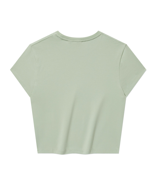 COVERNAT(カバーナット)の「(W) アセンティックロゴベイビーフィットTシャツ ライトグリーン(Tシャツ/カットソー・レディース・その他・WS/WM)」の3枚目の写真