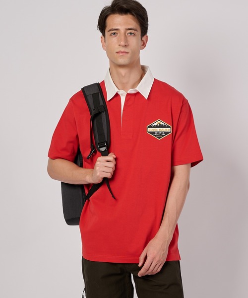 Eddie Bauer(エディーバウアー)の「半袖 ラグビーシャツ(ポロシャツ・メンズ・ブルーグレー/バーガンディー/カーキ/ネイビー・S/M/L/XL/XXL)」の4枚目の写真