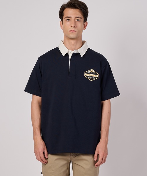 Eddie Bauer(エディーバウアー)の「半袖 ラグビーシャツ(ポロシャツ・メンズ・ブルーグレー/バーガンディー/カーキ/ネイビー・S/M/L/XL/XXL)」の18枚目の写真