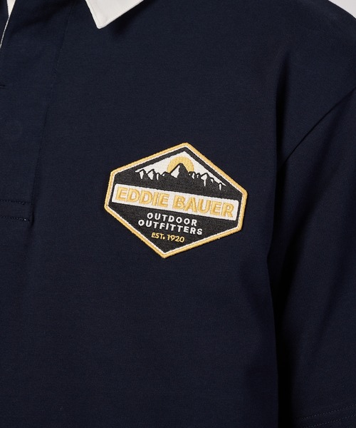 Eddie Bauer(エディーバウアー)の「半袖 ラグビーシャツ(ポロシャツ・メンズ・ブルーグレー/バーガンディー/カーキ/ネイビー・S/M/L/XL/XXL)」の22枚目の写真