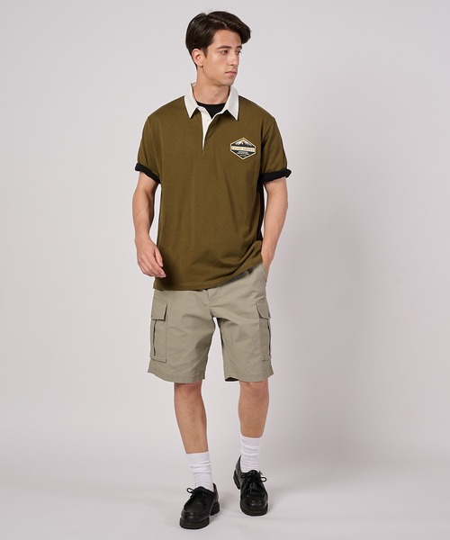 Eddie Bauer(エディーバウアー)の「半袖 ラグビーシャツ(ポロシャツ・メンズ・ブルーグレー/バーガンディー/カーキ/ネイビー・S/M/L/XL/XXL)」の12枚目の写真