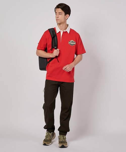 Eddie Bauer(エディーバウアー)の「半袖 ラグビーシャツ(ポロシャツ・メンズ・ブルーグレー/バーガンディー/カーキ/ネイビー・S/M/L/XL/XXL)」の16枚目の写真