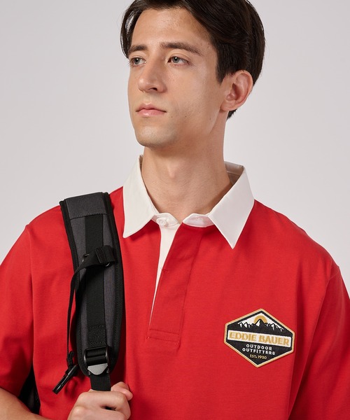 Eddie Bauer(エディーバウアー)の「半袖 ラグビーシャツ(ポロシャツ・メンズ・ブルーグレー/バーガンディー/カーキ/ネイビー・S/M/L/XL/XXL)」の17枚目の写真