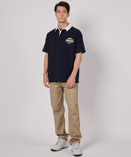 Eddie Bauer(エディーバウアー)の「半袖 ラグビーシャツ(ポロシャツ・メンズ・ブルーグレー/バーガンディー/カーキ/ネイビー・S/M/L/XL/XXL)」の14枚目の写真