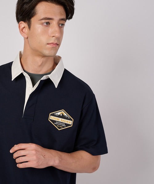Eddie Bauer(エディーバウアー)の「半袖 ラグビーシャツ(ポロシャツ・メンズ・ブルーグレー/バーガンディー/カーキ/ネイビー・S/M/L/XL/XXL)」の15枚目の写真