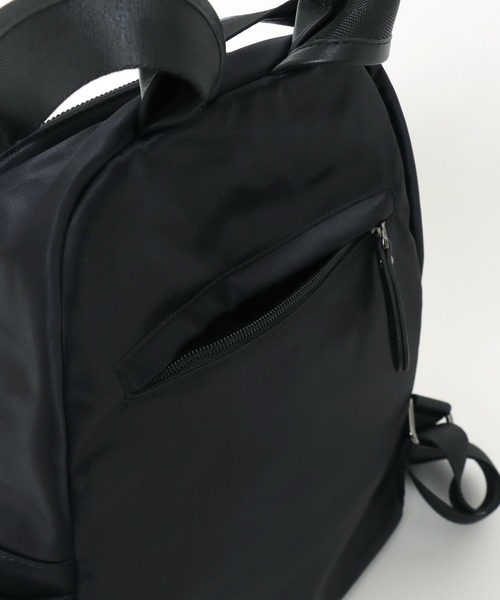 Cepica(セピカ)の「牛革×ナイロンフラップリュック(バックパック/リュック・レディース・ブラック・FREE)」の14枚目の写真