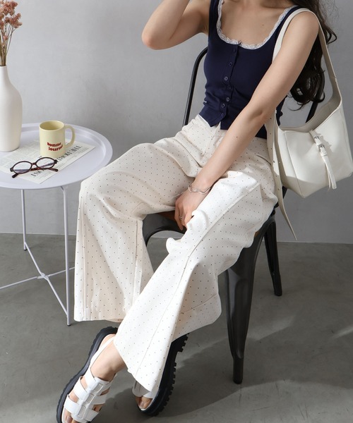 SpRay（スプレイ）の「ドットバレルパンツ（その他パンツ・レディース・ネイビー/アイボリー・MEDIUM）」の13枚目の写真