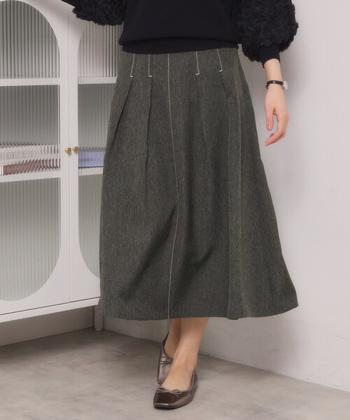 ITS'DEMO（イッツデモ）の「【洗濯機OK】デニム風スカート（スカート・レディース・ネイビー/ブラック・00）」の3枚目の写真