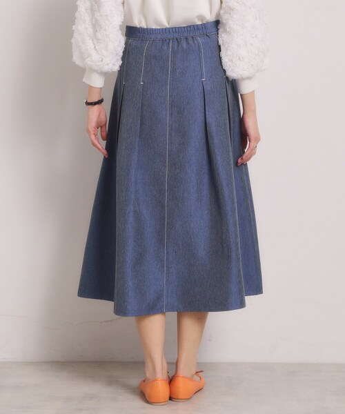 ITS'DEMO（イッツデモ）の「【洗濯機OK】デニム風スカート（スカート・レディース・ネイビー/ブラック・00）」の13枚目の写真