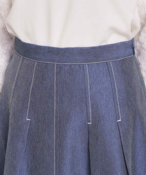 ITS'DEMO（イッツデモ）の「【洗濯機OK】デニム風スカート（スカート・レディース・ネイビー/ブラック・00）」の14枚目の写真
