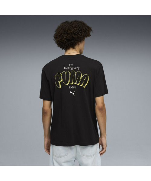 PUMA(プーマ)の「PUMA プーマ メンズ グラフィックス バブル フォント リラックス 半袖 Tシャ(Tシャツ/カットソー・メンズ・ブラック/ホワイト・LARGE/X-LARGE/XX-LARGE/SMALL/MEDIUM)」の3枚目の写真