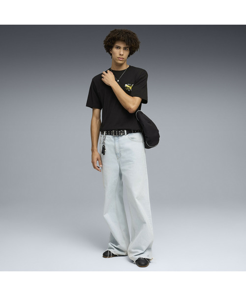 PUMA(プーマ)の「PUMA プーマ メンズ グラフィックス バブル フォント リラックス 半袖 Tシャ(Tシャツ/カットソー・メンズ・ブラック/ホワイト・LARGE/X-LARGE/XX-LARGE/SMALL/MEDIUM)」の4枚目の写真