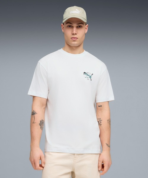 PUMA(プーマ)の「PUMA プーマ メンズ グラフィックス バブル フォント リラックス 半袖 Tシャ(Tシャツ/カットソー・メンズ・ブラック/ホワイト・LARGE/X-LARGE/XX-LARGE/SMALL/MEDIUM)」の2枚目の写真