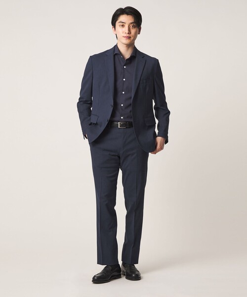 A DAY IN THE LIFE UNITED ARROWS(アデイインザライフユナイテッドアローズ)の「ハイツイスト バーズアイ ドビー 2ボタンジャケット-セットアップ対応・ウォッシャブル-<A DAY IN THE LIFE>(テーラードジャケット・メンズ・モカ/ダークグレー/ロイヤルブルー・M/XL/L/S)」の22枚目の写真