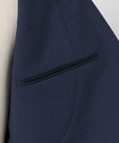 A DAY IN THE LIFE UNITED ARROWS(アデイインザライフユナイテッドアローズ)の「ハイツイスト バーズアイ ドビー 2ボタンジャケット-セットアップ対応・ウォッシャブル-<A DAY IN THE LIFE>(テーラードジャケット・メンズ・モカ/ダークグレー/ロイヤルブルー・M/XL/L/S)」の12枚目の写真
