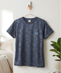 【DISNEY/ディズニー】胸ワンポイントキャラクター総柄ＤＲＹメッシュ半袖Ｔシャツ(吸水速乾）