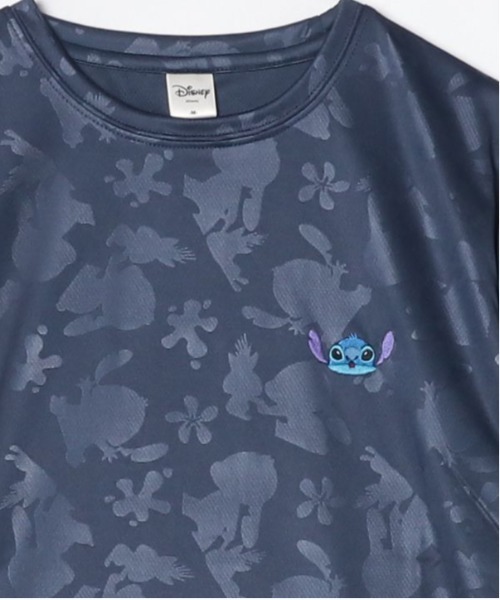 Disney(ディズニー)の「【DISNEY/ディズニー】胸ワンポイントキャラクター総柄DRYメッシュ半袖Tシャツ(吸水速乾)(Tシャツ/カットソー・レディース・ピンク/ライム/ラベンダー/ネイビー・LARGE/MEDIUM)」の11枚目の写真