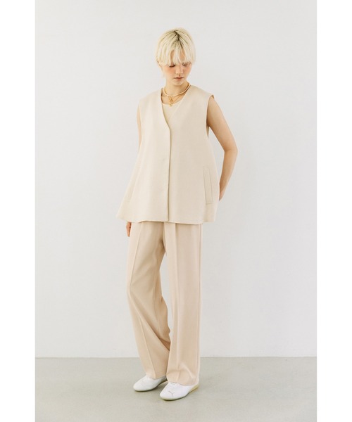 WCJ(ダブルシージェイ)の「【速乾】【防シワ】センタープレスタックパンツ(その他パンツ・レディース・ネイビー/アイボリー/ブラック・FREE)」の13枚目の写真