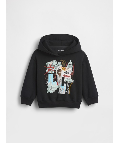 GAP(ギャップ)の「ジャン=ミシェル・バスキア ヴィンテージソフトパーカー (幼児)(パーカー・キッズ・ブラック・80cm/90cm/105cm/100cm/110cm/95cm)」の3枚目の写真