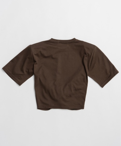 PRANK PROJECT(プランクプロジェクト)の「【2026Summer Pre-Order】ツイステッドクロップドTEE / Twisted Cropped T-Shirt(Tシャツ/カットソー・レディース・ライトグレー/ブラウン/ピンク・FREE)」の15枚目の写真