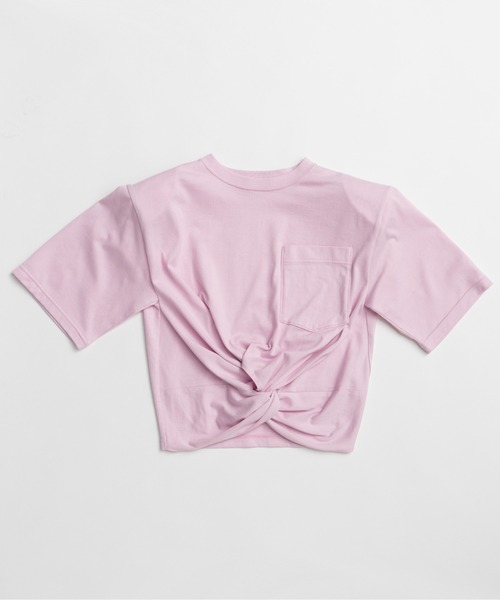 PRANK PROJECT(プランクプロジェクト)の「【2026Summer Pre-Order】ツイステッドクロップドTEE / Twisted Cropped T-Shirt(Tシャツ/カットソー・レディース・ライトグレー/ブラウン/ピンク・FREE)」の13枚目の写真