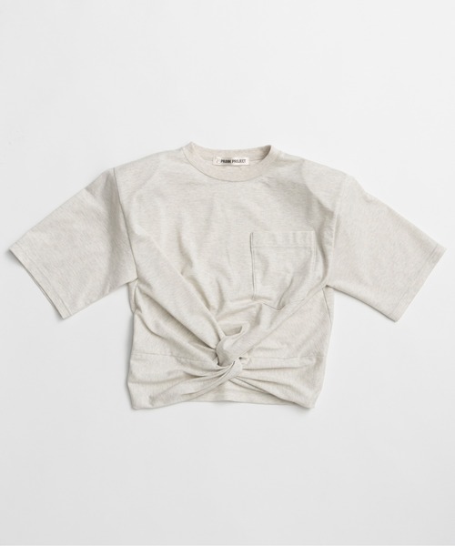 PRANK PROJECT(プランクプロジェクト)の「【2026Summer Pre-Order】ツイステッドクロップドTEE / Twisted Cropped T-Shirt(Tシャツ/カットソー・レディース・ライトグレー/ブラウン/ピンク・FREE)」の12枚目の写真