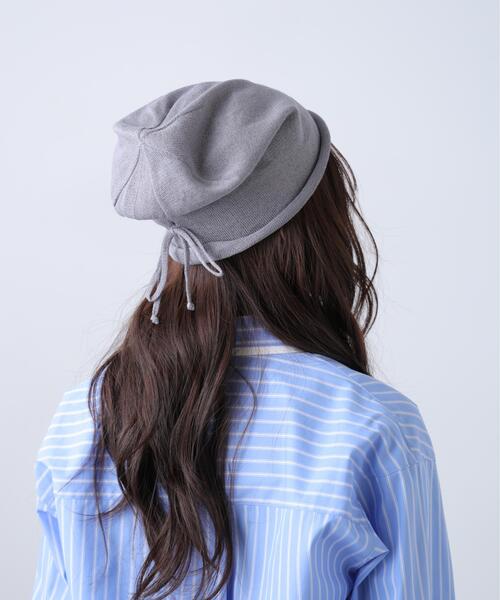 FREE'S MART（フリーズマート）の「ロールリボンワッチ（ニットキャップ/ビーニー・レディース・ベージュ/ブラック/グレー・ﾌﾘ-）」の9枚目の写真