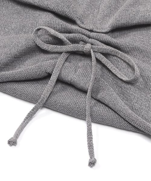 FREE'S MART（フリーズマート）の「ロールリボンワッチ（ニットキャップ/ビーニー・レディース・ベージュ/ブラック/グレー・ﾌﾘ-）」の12枚目の写真