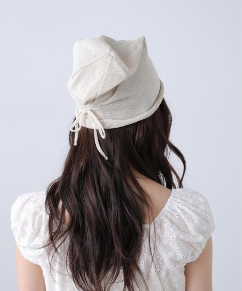 FREE'S MART（フリーズマート）の「ロールリボンワッチ（ニットキャップ/ビーニー・レディース・ベージュ/ブラック/グレー・ﾌﾘ-）」の16枚目の写真