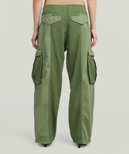 G-STAR（ジースター）の「【Safari Online掲載】Fabric Mix Cargo Pants/異素材ミックスリラックスストレートカーゴパンツ（カーゴパンツ・レディース・カーキ・25inch/26inch/24inch/27inch）」の3枚目の写真