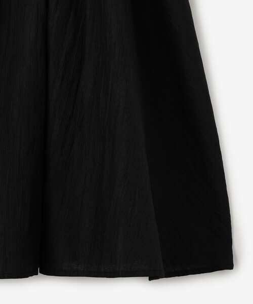 LE GLAZIK(ルグラジック)の「LE GLAZIK | ウォッシュドリネン エラスティックフレアスカート WOMEN(スカート・レディース・グリーン系その他/ベージュ/ブラック・36)」の5枚目の写真