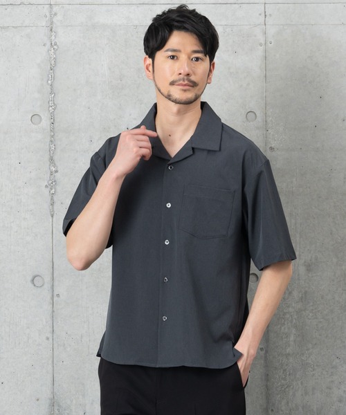 BTZ TOKYO(ビーティーゼットトウキョウ)の「【COOL&DRYシャツ】接触冷感+吸汗速乾機能付き(シャツ/ブラウス・メンズ・グレー/チャコールグレー/ブルー・L/LL/M)」の2枚目の写真