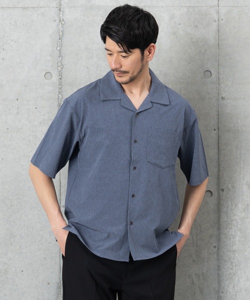 BTZ TOKYO(ビーティーゼットトウキョウ)の「【COOL&DRYシャツ】接触冷感+吸汗速乾機能付き(シャツ/ブラウス・メンズ・グレー/チャコールグレー/ブルー・L/LL/M)」の6枚目の写真