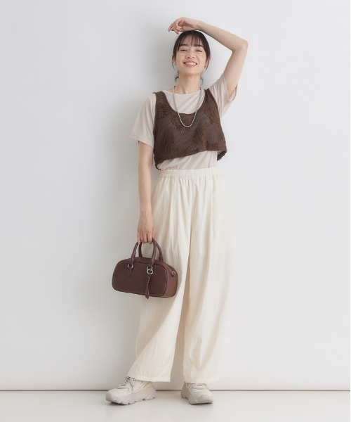 BACK NUMBER(バックナンバー)の「BACK NUMBER(バックナンバー)シアー刺繍ビスチェ(ベスト・レディース・ブラック/ブラウン/キナリ・L/M)」の19枚目の写真