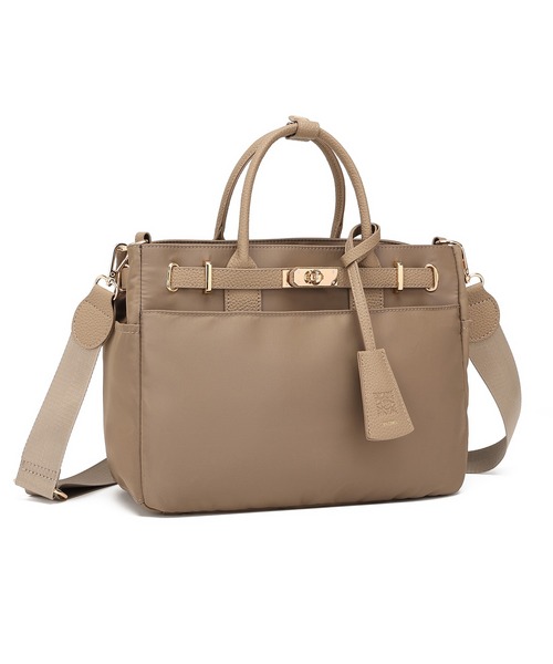 PADMA（パドマ）の「【PADMA】ナイロン中サイズ レザーコンビ 2WAYショルダーバッグ（ビジネスバッグ・レディース・ブラック×シルバー/ベージュ系その他/ブラック×ゴールド/グレー・FREE）」の11枚目の写真