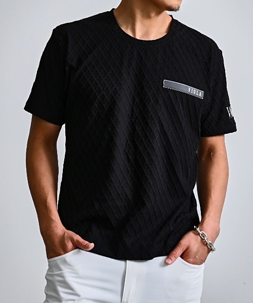VIOLA(ヴィオラ)の「『VIOLA rumore/ヴィオラ ルモーレ』JQ 半袖Tシャツ(Tシャツ/カットソー・メンズ・ブラック・L/XL)」の1枚目の写真