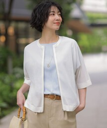 SHEER LIGHT KNIT ブルゾン