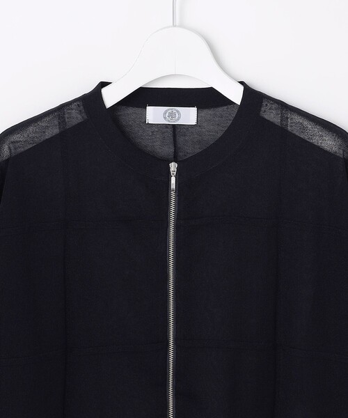 J.PRESS（ジェイプレス）の「SHEER LIGHT KNIT ブルゾン（ブルゾン・レディース・ネイビー系3/ブラック系/ベージュ系/ホワイト系・T13/T15）」の19枚目の写真
