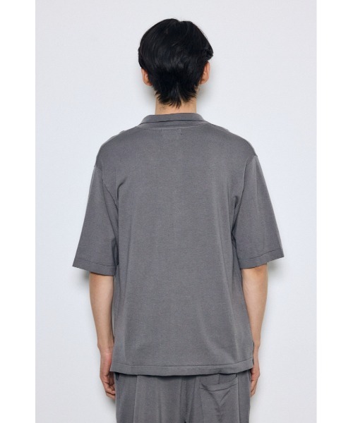 AZUL by moussy(アズールバイマウジー)の「リラックスオープンカラーニットシャツ(ニット/セーター・メンズ・ブラック/グレー・MEDIUM/LARGE)」の17枚目の写真
