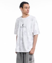 デプス C クラブロゴウォッシング半袖Tシャツアイボリー