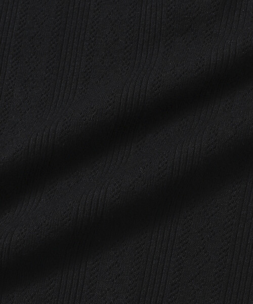 Firsthand（ファーストハンド）の「Firsthand/ファーストハンド ヘンリーネック 針抜きニット レースTシャツ（Tシャツ/カットソー・レディース・ホワイト/グレー/ブラック・フリー）」の20枚目の写真