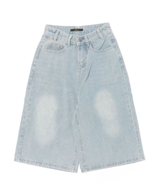 Ritzy(リッツィー)の「ヴィンテージウォッシュ ルーズワイドデニムクロップドパンツ(デニムパンツ・レディース・サックスブルー・L/M/S)」の20枚目の写真