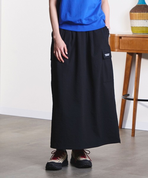THOUSAND MILE(サウザンドマイル)の「(GENE HEAVENS x THOUSAND MILE/)CARGO POCKET MAXI SKIRT(スカート・レディース・ブラウン/イエロー/ブラック/オリーブ・ONE SIZE)」の2枚目の写真