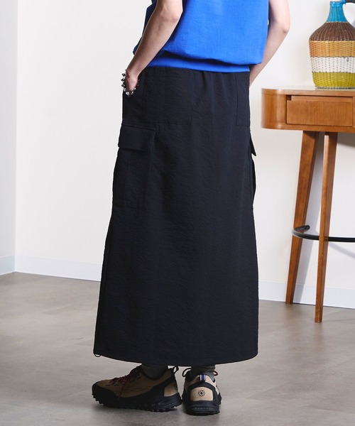 THOUSAND MILE(サウザンドマイル)の「(GENE HEAVENS x THOUSAND MILE/)CARGO POCKET MAXI SKIRT(スカート・レディース・ブラウン/イエロー/ブラック/オリーブ・ONE SIZE)」の19枚目の写真