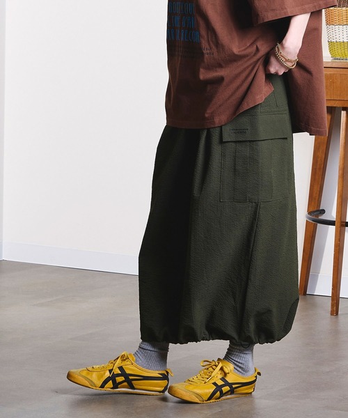 THOUSAND MILE(サウザンドマイル)の「(GENE HEAVENS x THOUSAND MILE/)CARGO POCKET MAXI SKIRT(スカート・レディース・ブラウン/イエロー/ブラック/オリーブ・ONE SIZE)」の8枚目の写真