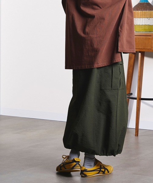 THOUSAND MILE(サウザンドマイル)の「(GENE HEAVENS x THOUSAND MILE/)CARGO POCKET MAXI SKIRT(スカート・レディース・ブラウン/イエロー/ブラック/オリーブ・ONE SIZE)」の9枚目の写真