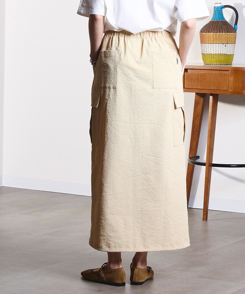 THOUSAND MILE(サウザンドマイル)の「(GENE HEAVENS x THOUSAND MILE/)CARGO POCKET MAXI SKIRT(スカート・レディース・ブラウン/イエロー/ブラック/オリーブ・ONE SIZE)」の12枚目の写真